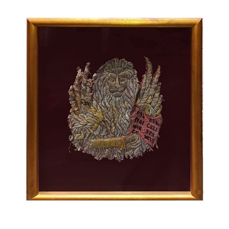 Leone di San Marco con iscrizione