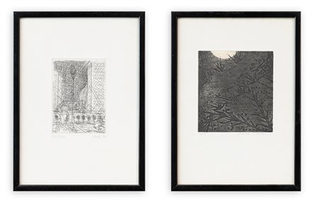 AUTORI VARI (ENRICO DELLA TORRE E GIANCARLO OSSOLA) - Lotto unico di 2 opere