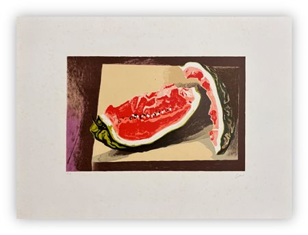 RENATO GUTTUSO (1911-1987) - Senza Titolo (Cocomero)
