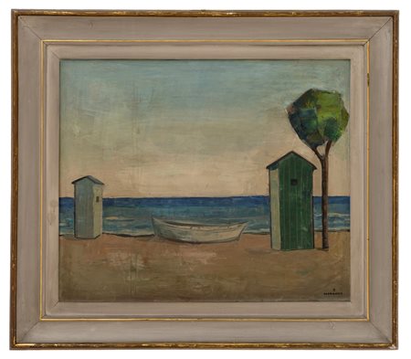 Pietro Morando - Omaggio a Carra' Lungo la riva 