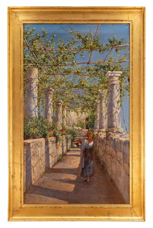 Horace Fisher - Sotto il pergolato a Capri