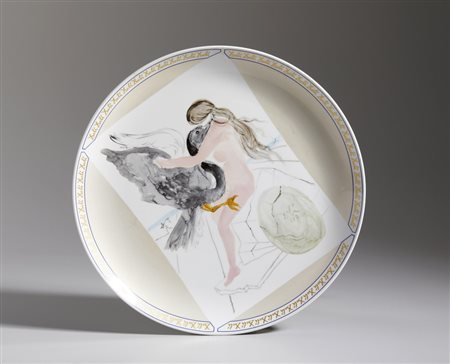 DALI' SALVADOR (1904 - 1989) - LEDA CON EL CISNE.
