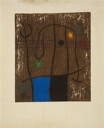 MIRO' JOAN (1893 - 1983) - FEMME ET OISEAU VII/X.