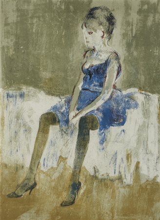 SUGHI ALBERTO (1928 - 2012) - DONNA SEDUTA.