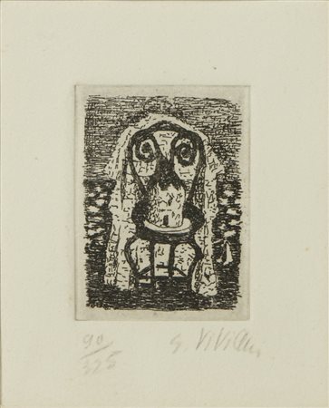 VIVIANI GIUSEPPE (1898 - 1965) - SEDIA E BATTISTERO (DA SEI INCISIONI DI GIUSEPPE VIVIANI).