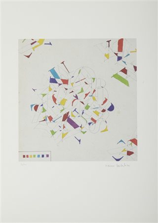 BALESTRINI NANNI (1935 - 2019) - UNA LITOGRAFIA .