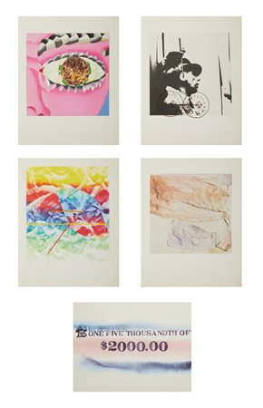 BOLAFFI ARTE - LOTTO COMPOSTO DA N.5 FOGLI ( DALLA SERIE DEI 5 SENSI).