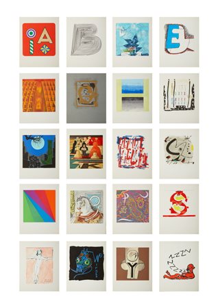 BOLAFFI ARTE - LOTTO COMPOSTO DA N.20 FOGLI (DALLA SERIE DELL'ALFABETO).