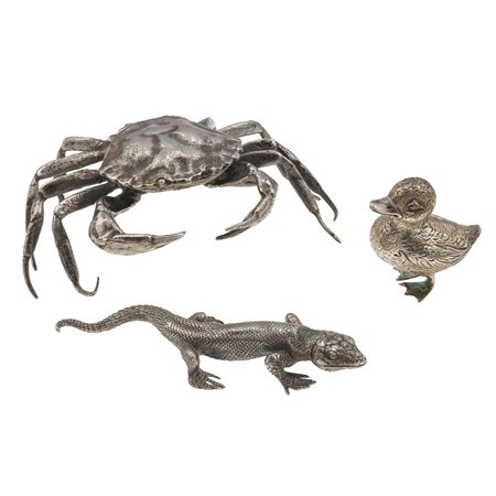 M. Buccellati. Lotto composto da un “granchio”, un “geco” ed una “papera”...