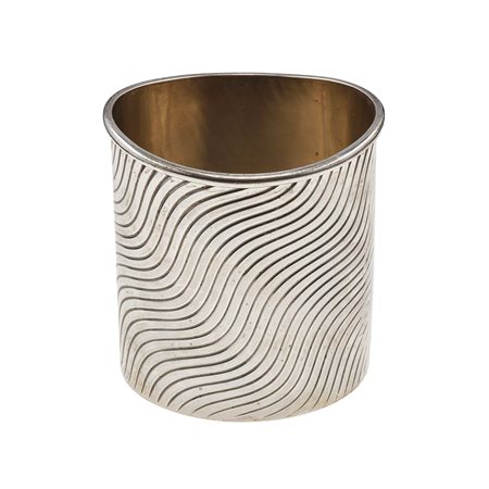 Tiffany&Co. Vaso inciso argento 925, cm 7,3 x 6,0 x 8,0 (altezza) ottimo...