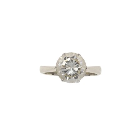 Diamante taglio brillante di ct 2.43, colore L, caratteristiche interne VVS1,...