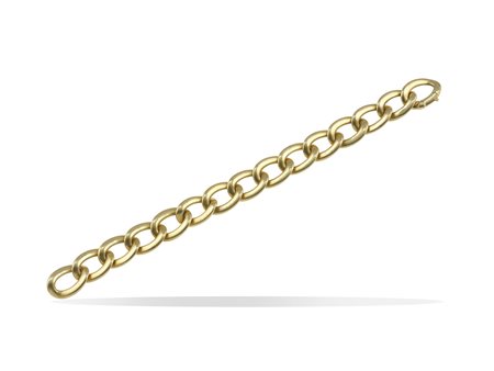 Weingrill. Bracciale a maglie ovali montatura in oro giallo 750/1000. Punzone...