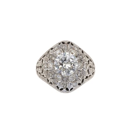 Anello con diamante taglio brillante di ct 2.24, colore I, caratteristiche...