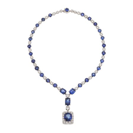 Bulgari. Girocollo con zaffiri per ct 47.00 circa e diamanti per ct 13.00...