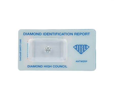 Diamante taglio rotondo a brillante di ct 1.08, colore G, caratteristiche...