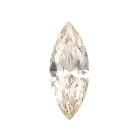 Diamante taglio marquise di ct 2.55, colore M (faint brown), caratteristiche...