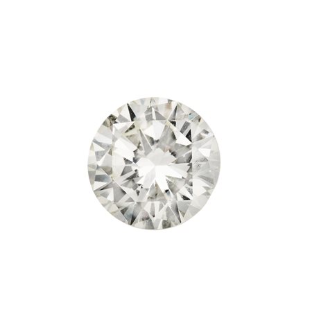 Diamante taglio brillante di ct 3.48, colore Q-R, caratteristiche interne...