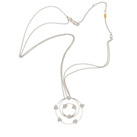 Recarlo. Pendente con diamanti montatura in oro bianco ed giallo 750/1000....