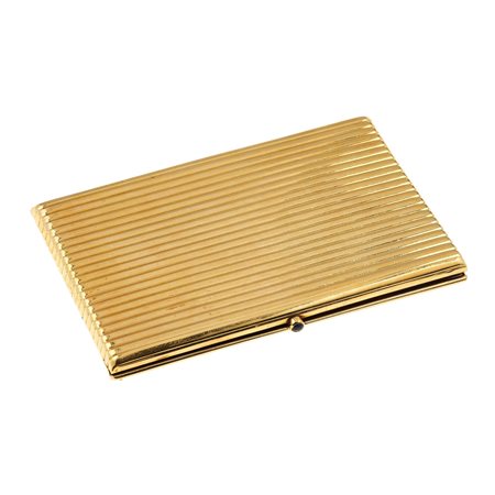 Portasigarette oro giallo 750/1000, gr. 87,7 cm 9,2 x 6,2...