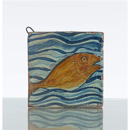 MANIFATTURA TRAPANESE DEL XVII SECOLO, Mattonella