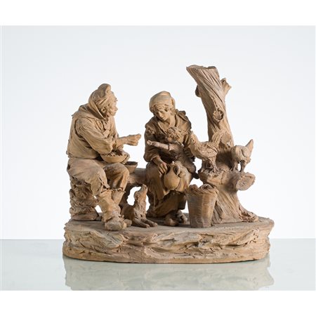 GIACOMO VACCARO, Gruppo in terracotta