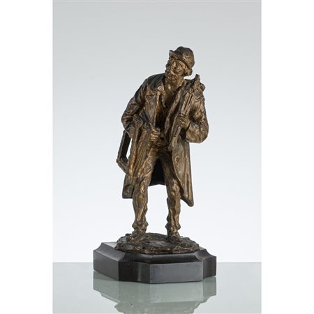 FELICE NICOLÒ, Scultura in bronzo dorato e patinato