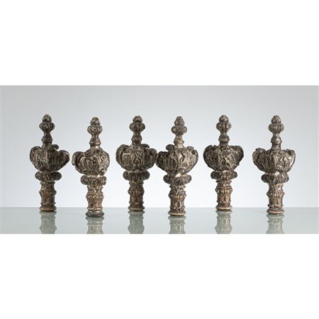 MANIFATTURA SICILIANA DEL XVIII SECOLO, Sei pigne