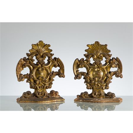 MANIFATTURA SICILIANA XVIII SECOLO, Coppia di fregi