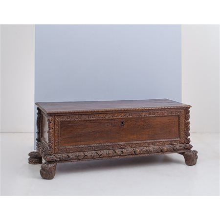 MANIFATTURA SICILIANA DEL XVIII SECOLO, Cassapanca