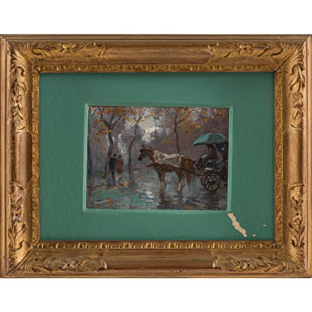 ILIO GIANNACCINI, Olio su tavoletta