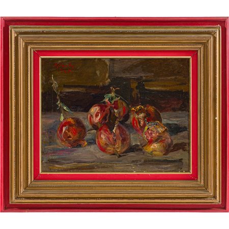UMBERTO PRIMO CONTI, Melograni, Olio su tela