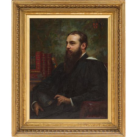 ERNEST NORMAND, Ritratto di giurista, Olio su tela