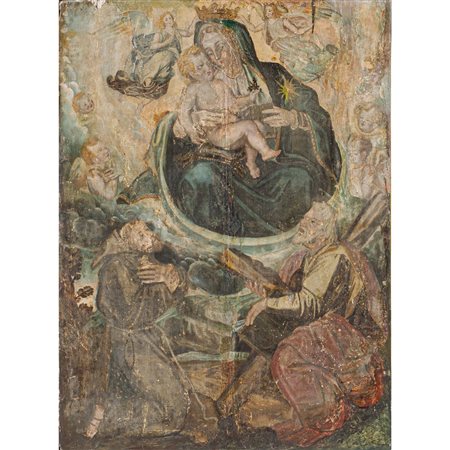 MARCO PINO (Attr.le), Olio su tavola di pioppo