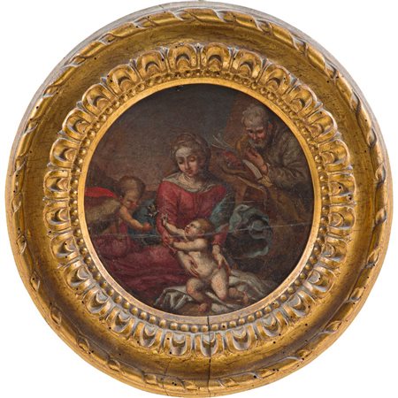 SCUOLA GENOVESE DEL XVII SECOLO, Olio su tavola