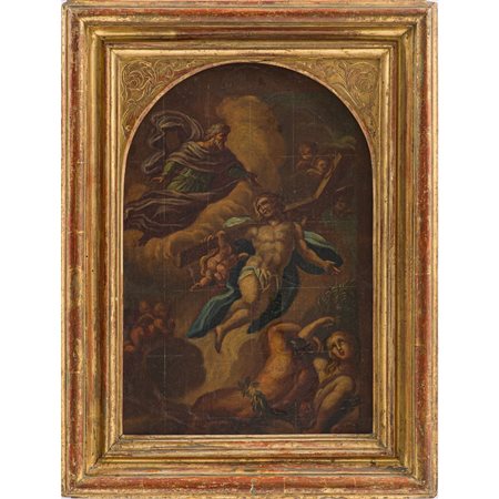 GIUSEPPE DI GARBO (Attr.le), Olio carta applicata su tavola