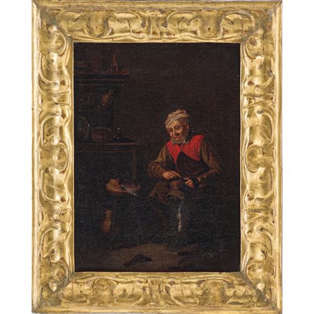 SCUOLA FIAMMINGA DEL XVII SECOLO, Olio su tela