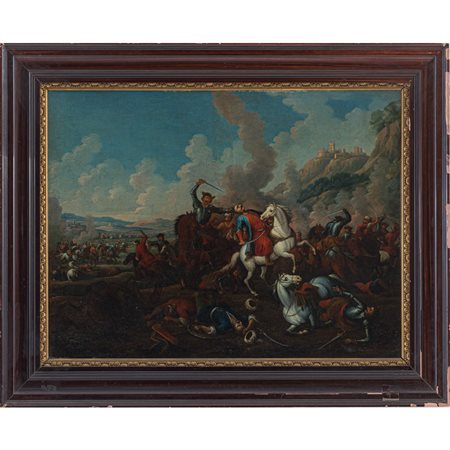 CHRISTIAN REDER, Battaglia, Olio su tela