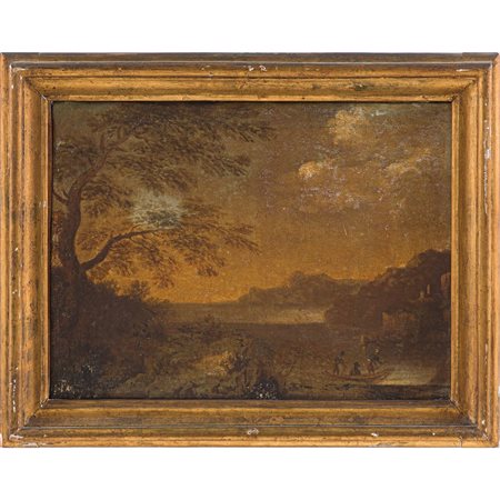 MARCO RICCI (Attr.le), Paesaggi, Coppia di oli su tela