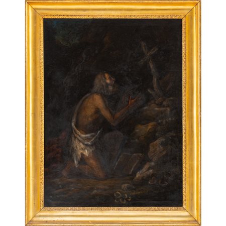 PITTORE CARAVAGGISTA DEL XVII SECOLO, Olio su tela