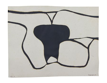 Marca-Relli Conrad Senza titolo, 1971 collage di tela applicato e tracce di...