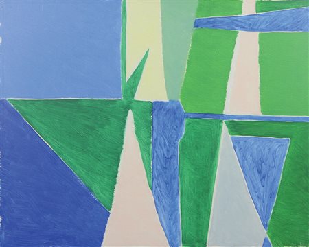 Rampin Saverio Senza titolo, 1975 olio su tela, cm. 53,5x61,5 firmato e...