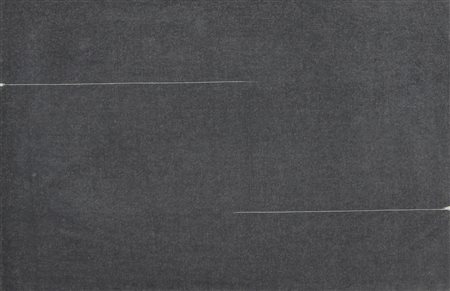 Pace Achille Itinerario Incontro, 1976 tempera e filo su tela, cm. 40x60...