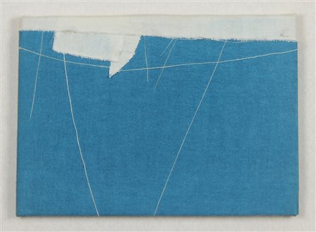 Pace Achille Itinerario 1N, (1973) tempera, fili e stoffa su tela, cm....