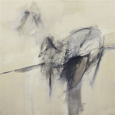 Aricò Rodolfo Senza titolo, 1959 olio su tela, cm. 100x100 firmato e datato...