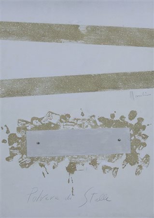 Mondino Aldo Polvere di Stelle, (anni '80) acrilico plexiglas e brillantini...