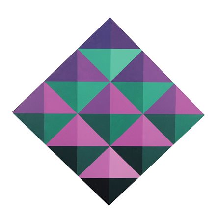 Glattfelder Hans Jörg Senza titolo acrilico su tela, cm. 71x71 firmato al retro