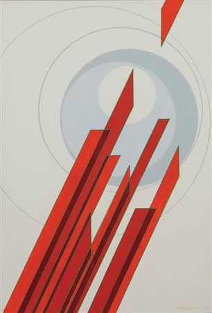 Veronesi Luigi Senza titolo, 1983 tecnica mista su cartoncino, cm. 50,5x35,5...