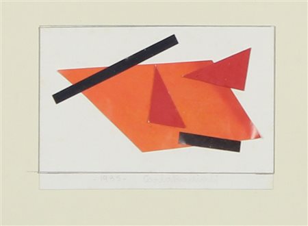 Badiali Carla Senza titolo, 1985 collage su carta, cm. 12x16 firmato e datato...