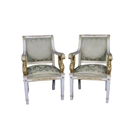 COPPIA DI POLTRONE DI GUSTO NEOCLASSICO