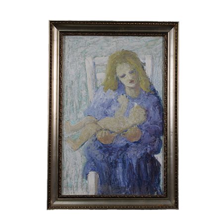 DIPINTO OLIO SU CARTONCINO